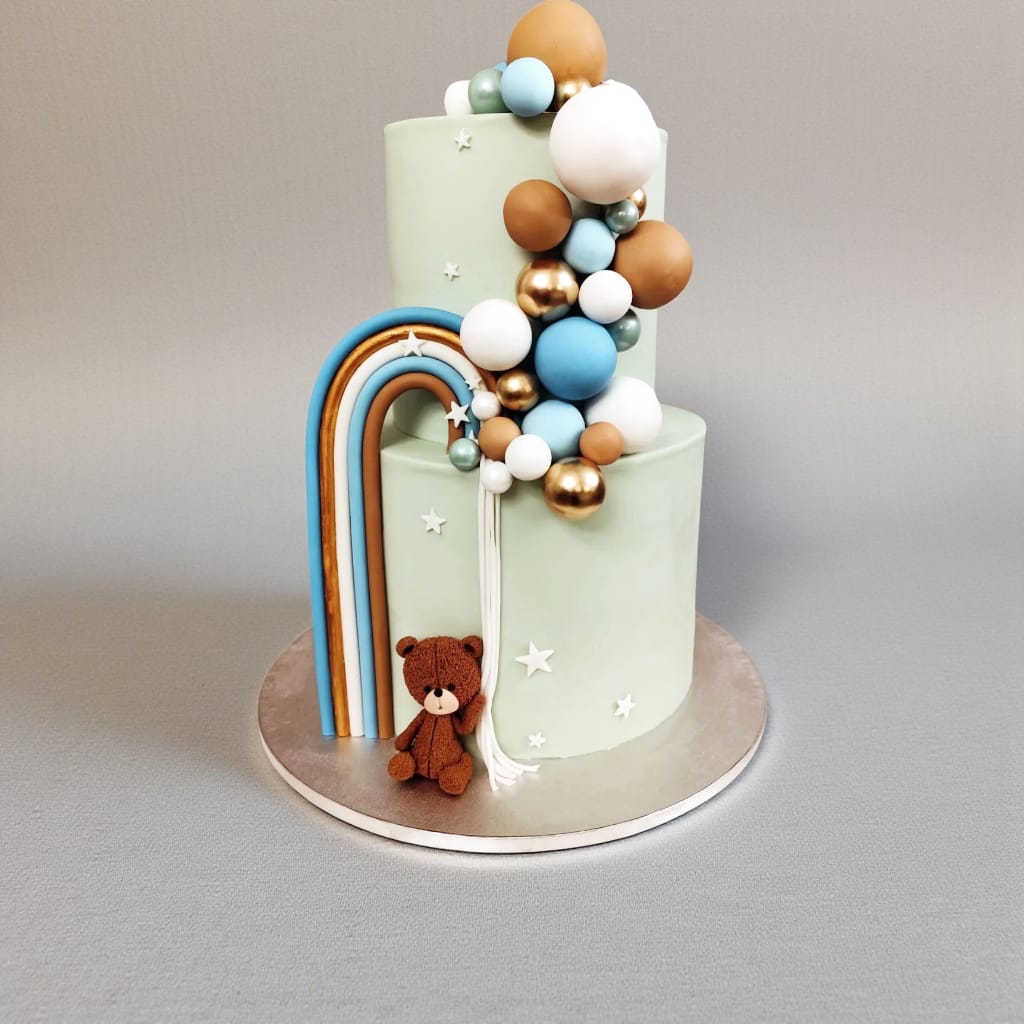 Anniversary Cake Bear & Rainbow