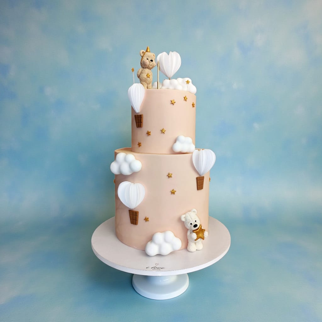 Baptism light Pink Cake