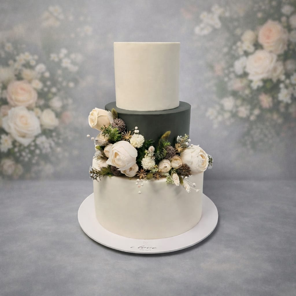 Wedding Cake White & Black