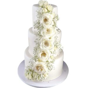 Tort Cascading Roses